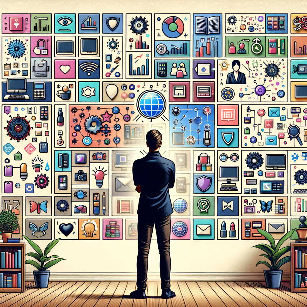 Person contemplating potential niches