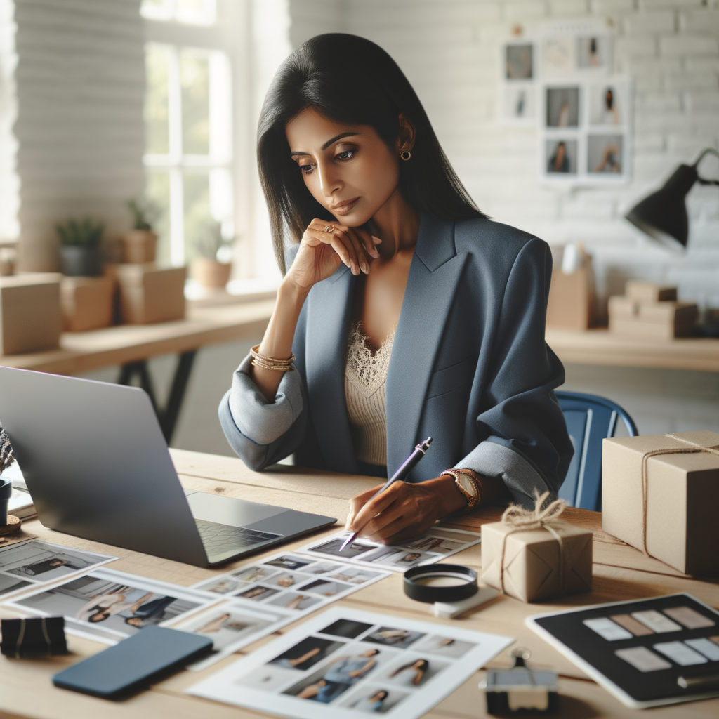Shopify store owner adding a product