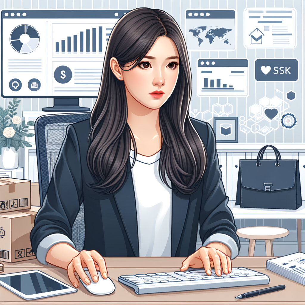 Shopify business owner working on store